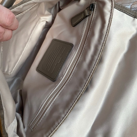 Coach Suede & Snakeskin Women's Bag - Picture 5 of 5